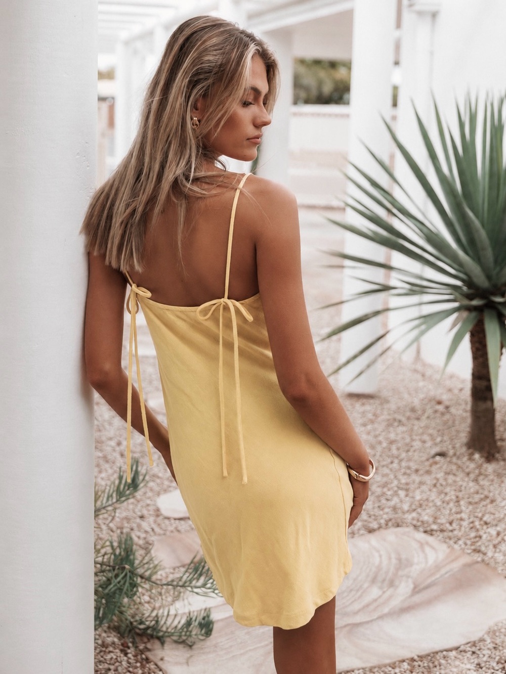 NWT Petal & Pup Sawyer Mini Slip Dress - Lemon XL